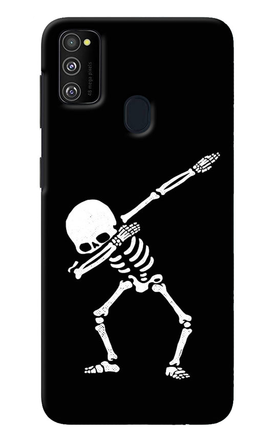 Dabbing Skeleton Art Samsung M21 2020 Back Cover