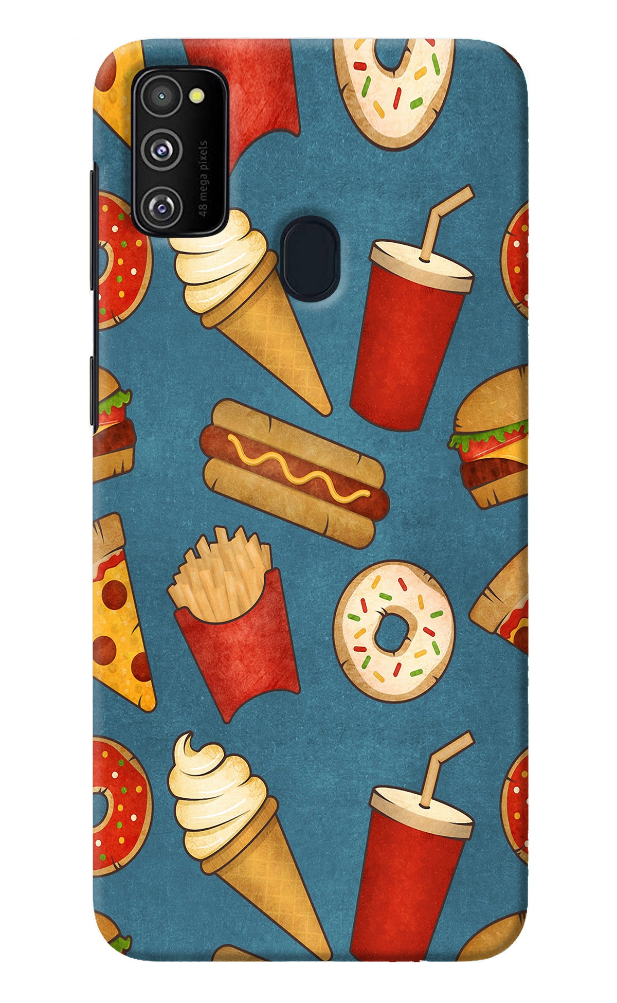 Foodie Samsung M21 2020 Back Cover