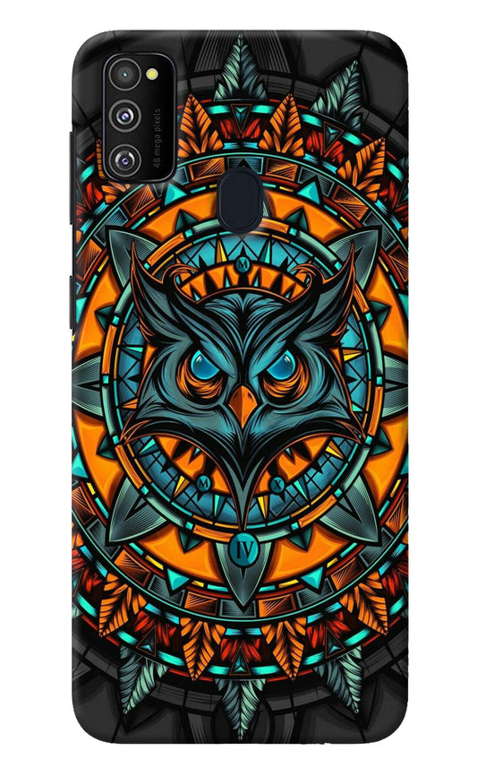 Angry Owl Art Samsung M21 2020 Back Cover