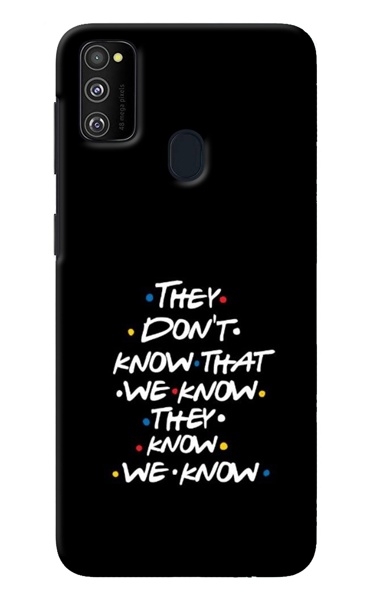 FRIENDS Dialogue Samsung M21 2020 Back Cover