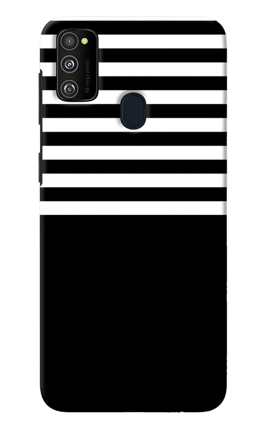 Black and White Print Samsung M21 2020 Back Cover