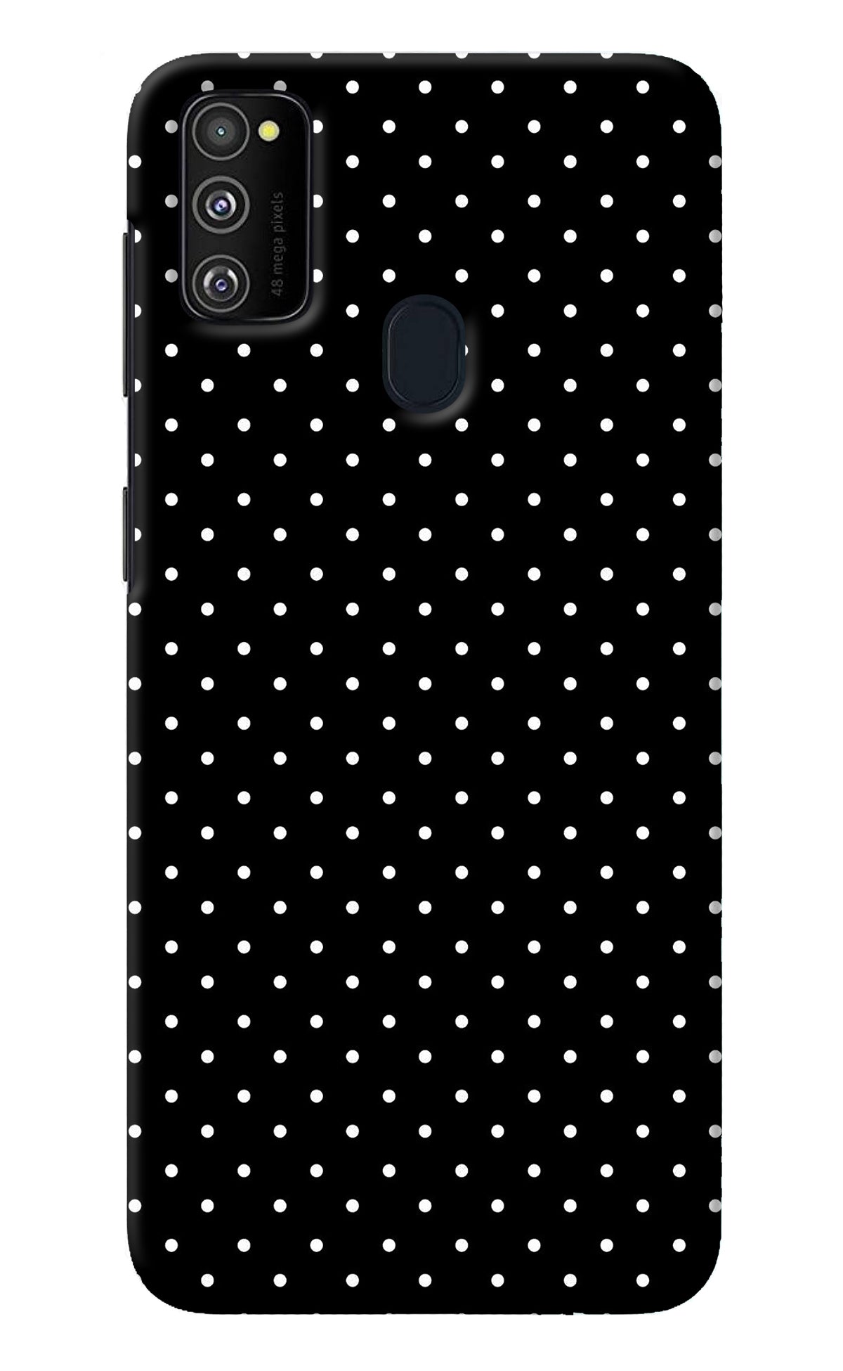 White Dots Samsung M21 2020 Back Cover