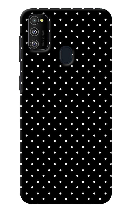 White Dots Samsung M21 2020 Back Cover