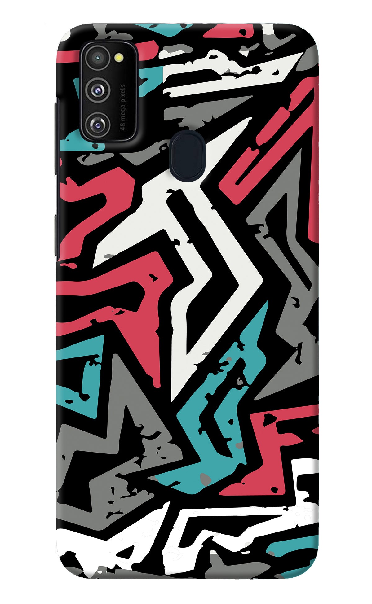 Geometric Graffiti Samsung M21 2020 Back Cover