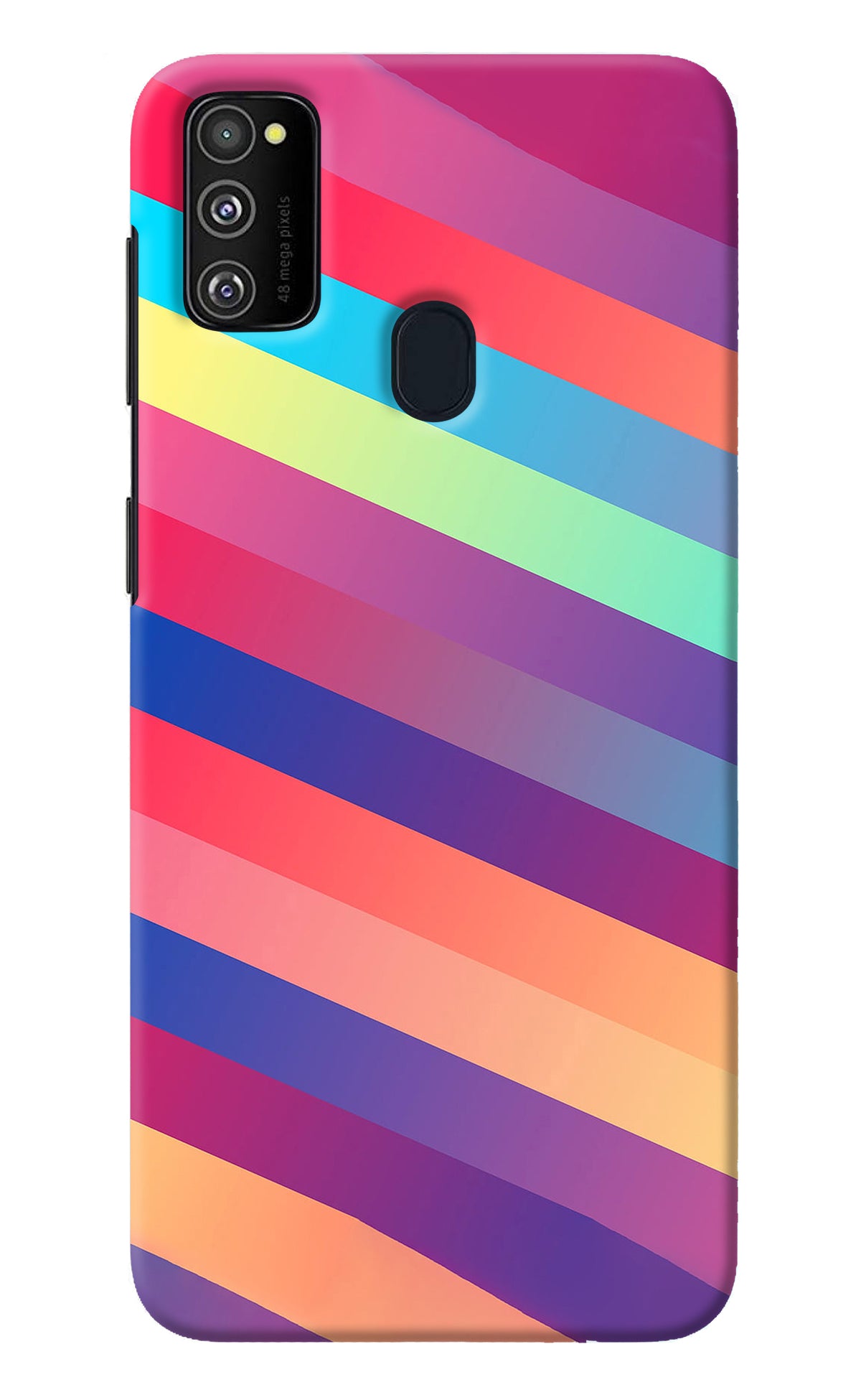 Stripes color Samsung M21 2020 Back Cover