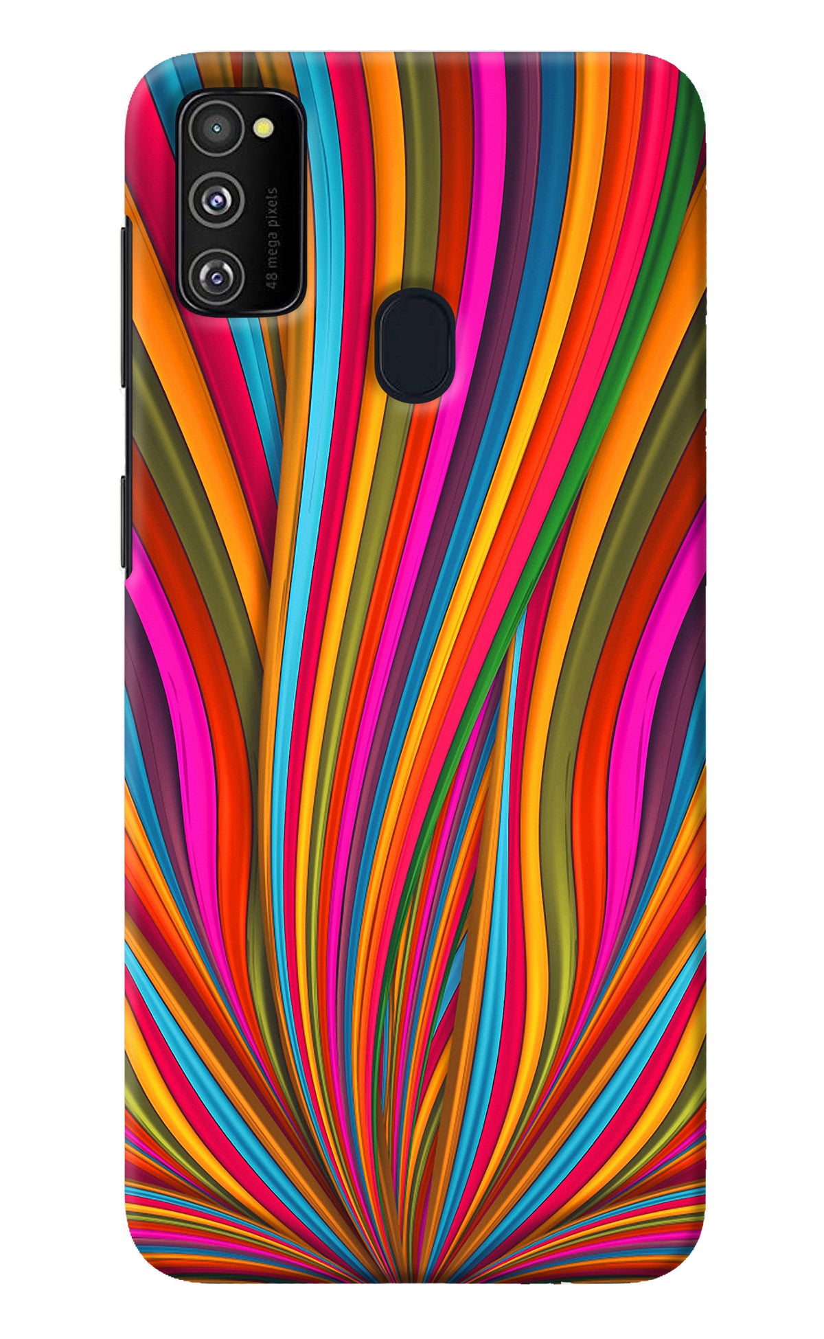 Trippy Wavy Samsung M21 2020 Back Cover