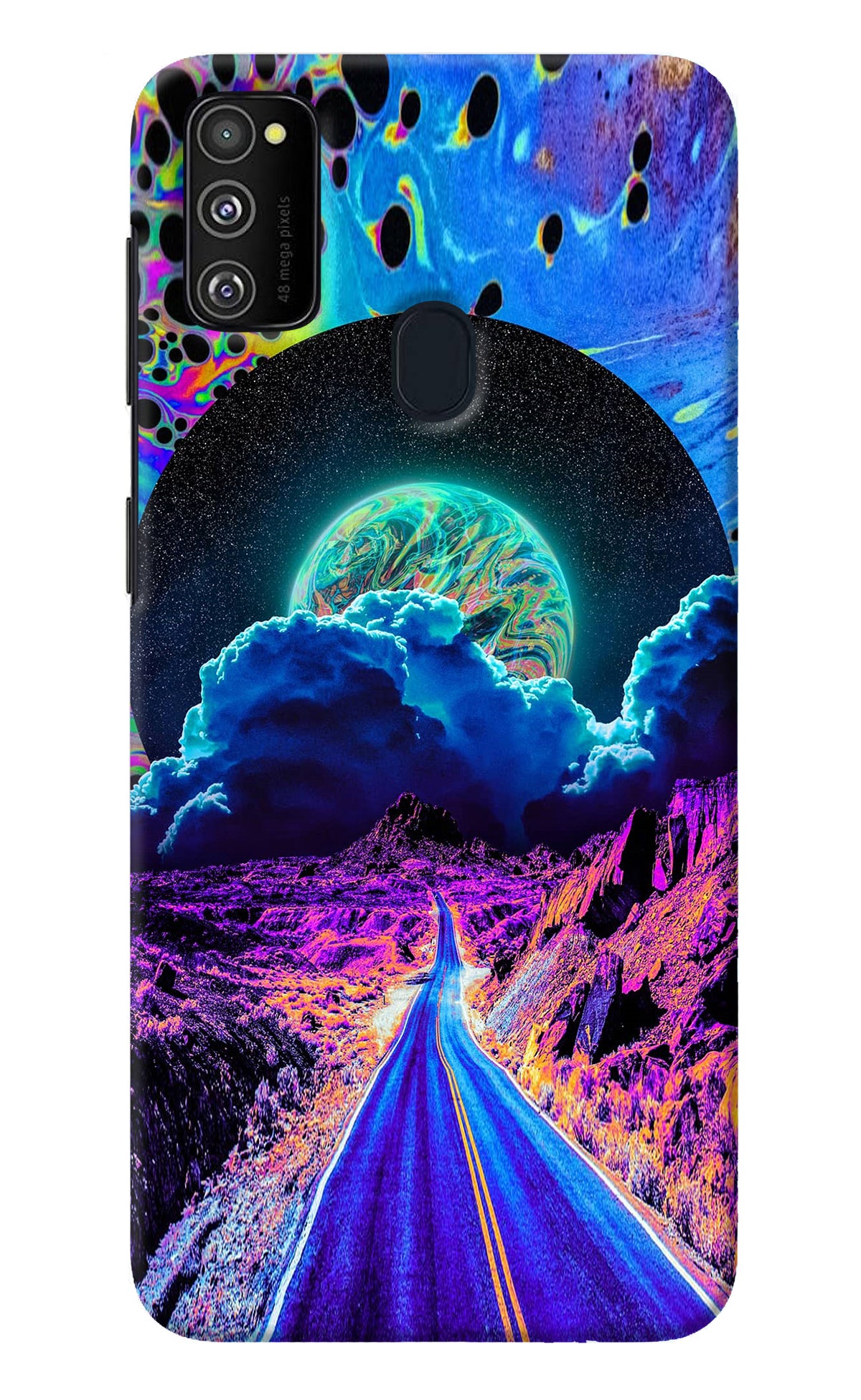 Psychedelic Painting Samsung M21 2020 Back Cover