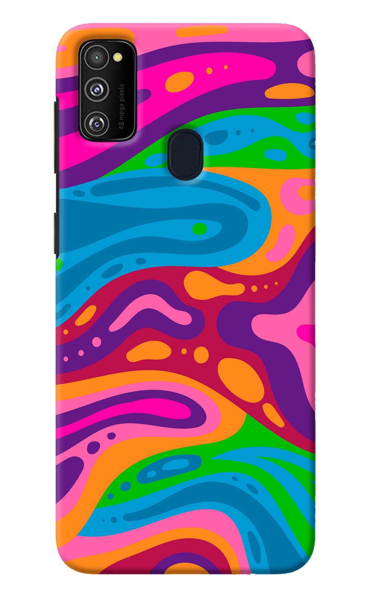 Trippy Pattern Samsung M21 2020 Back Cover