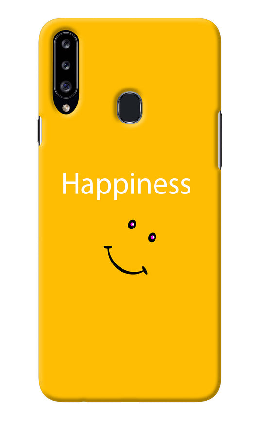 Happiness With Smiley Samsung A20s Back Cover