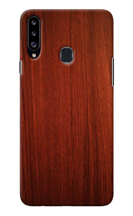 Wooden Plain Pattern Samsung A20s Back Cover