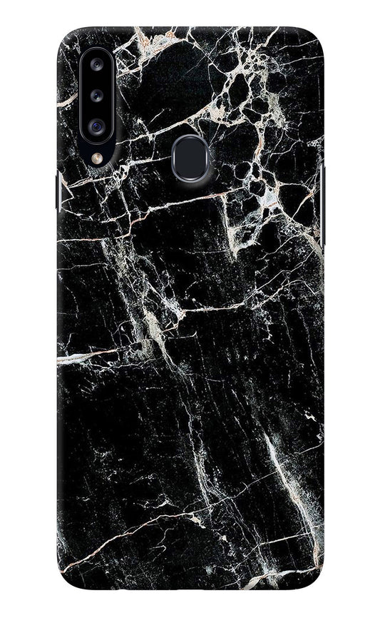 Black Marble Texture Samsung A20s Back Cover