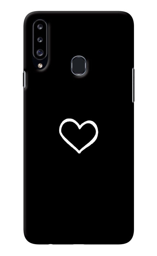 Heart Samsung A20s Back Cover