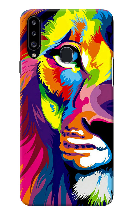 Lion Half Face Samsung A20s Back Cover