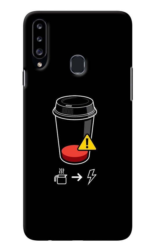 Coffee Samsung A20s Back Cover