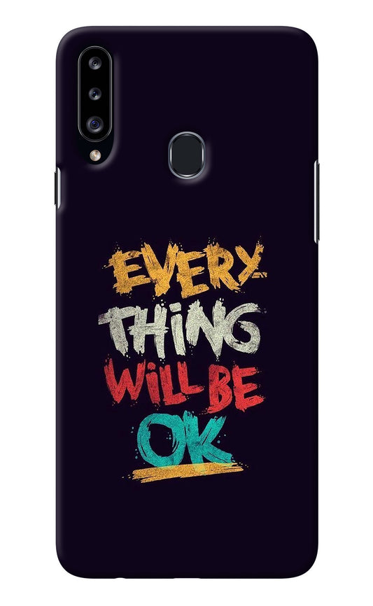 Everything Will Be Ok Samsung A20s Back Cover