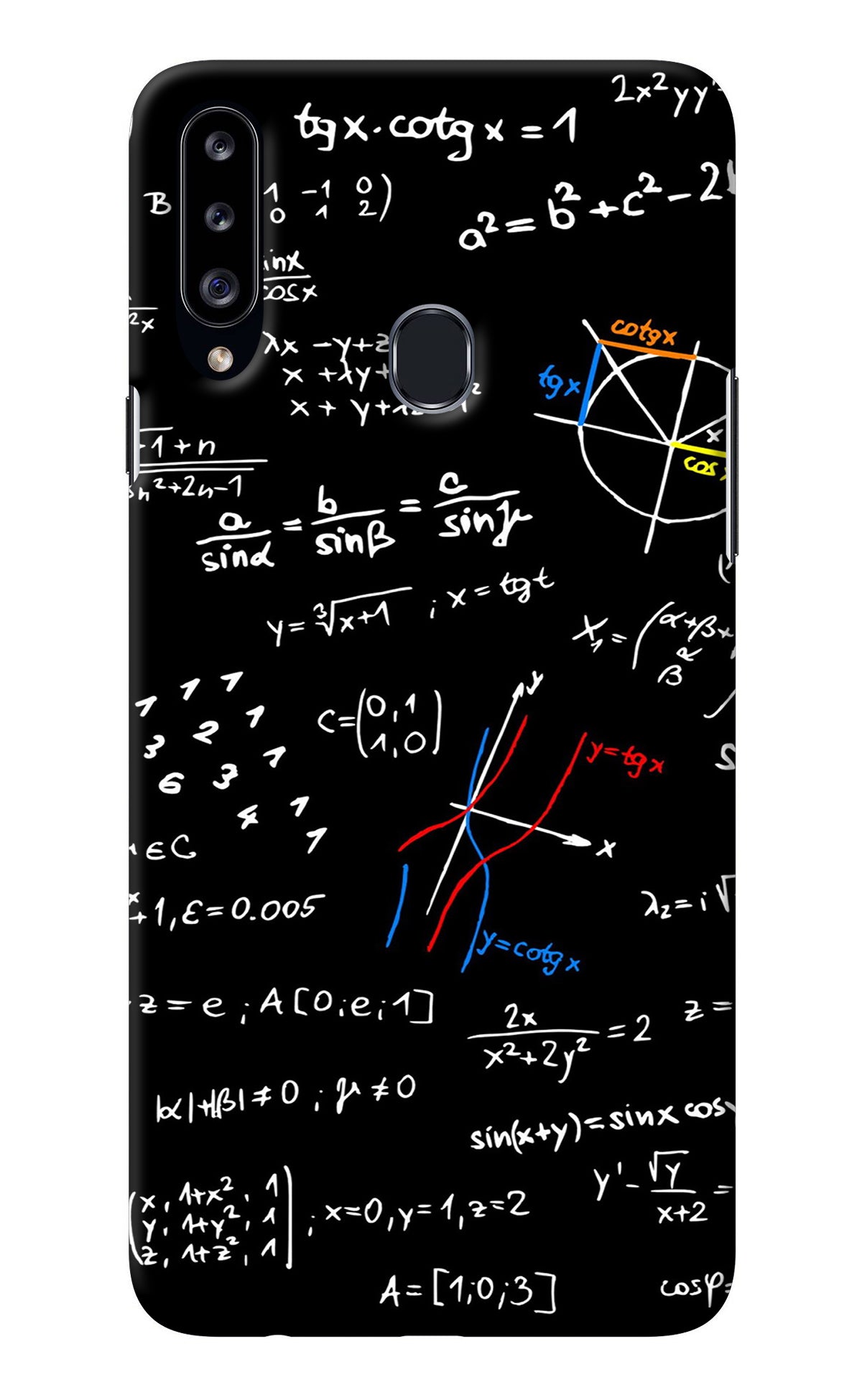 Mathematics Formula Samsung A20s Back Cover