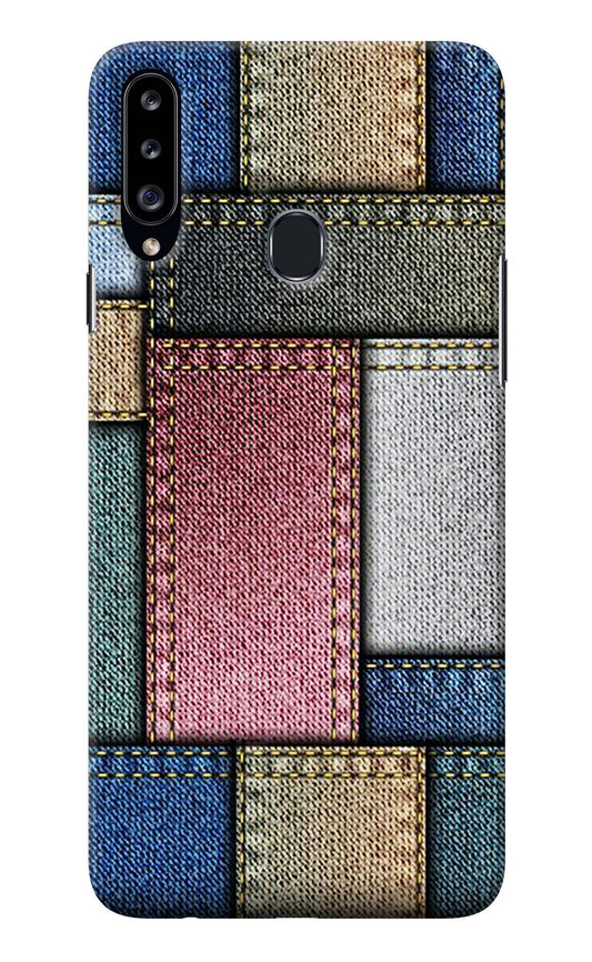 Multicolor Jeans Samsung A20s Back Cover