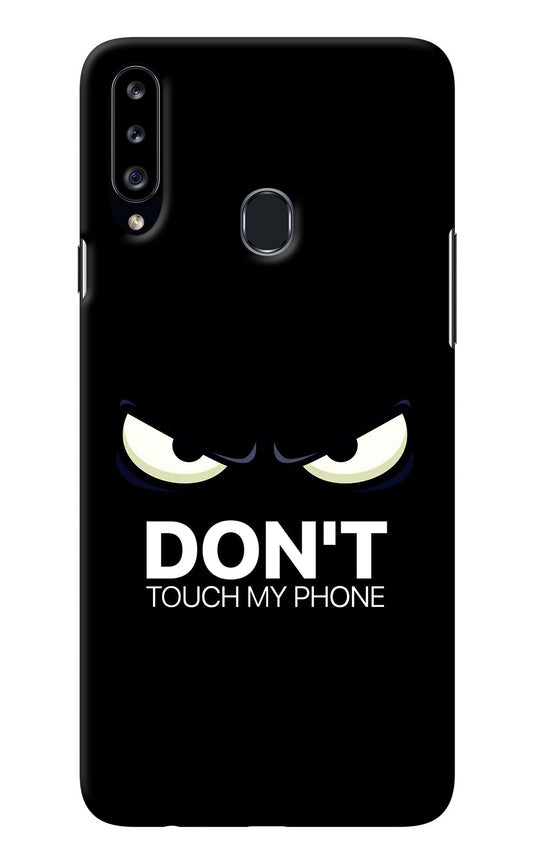 Don'T Touch My Phone Samsung A20s Back Cover