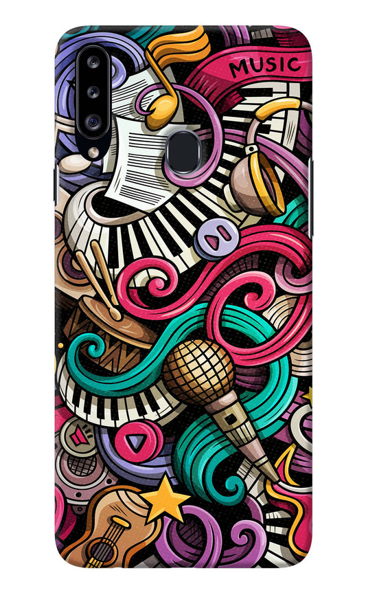 Music Abstract Samsung A20s Back Cover