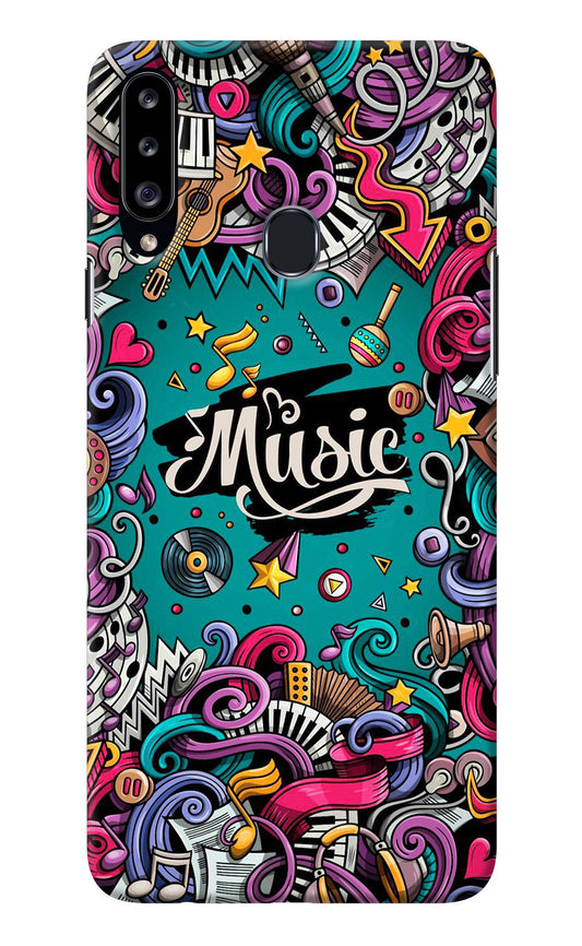 Music Graffiti Samsung A20s Back Cover