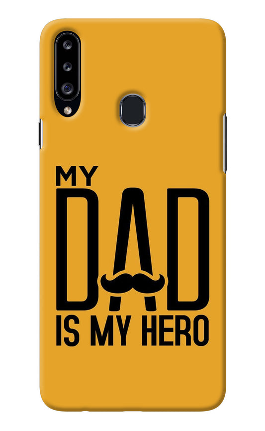 My Dad Is My Hero Samsung A20s Back Cover
