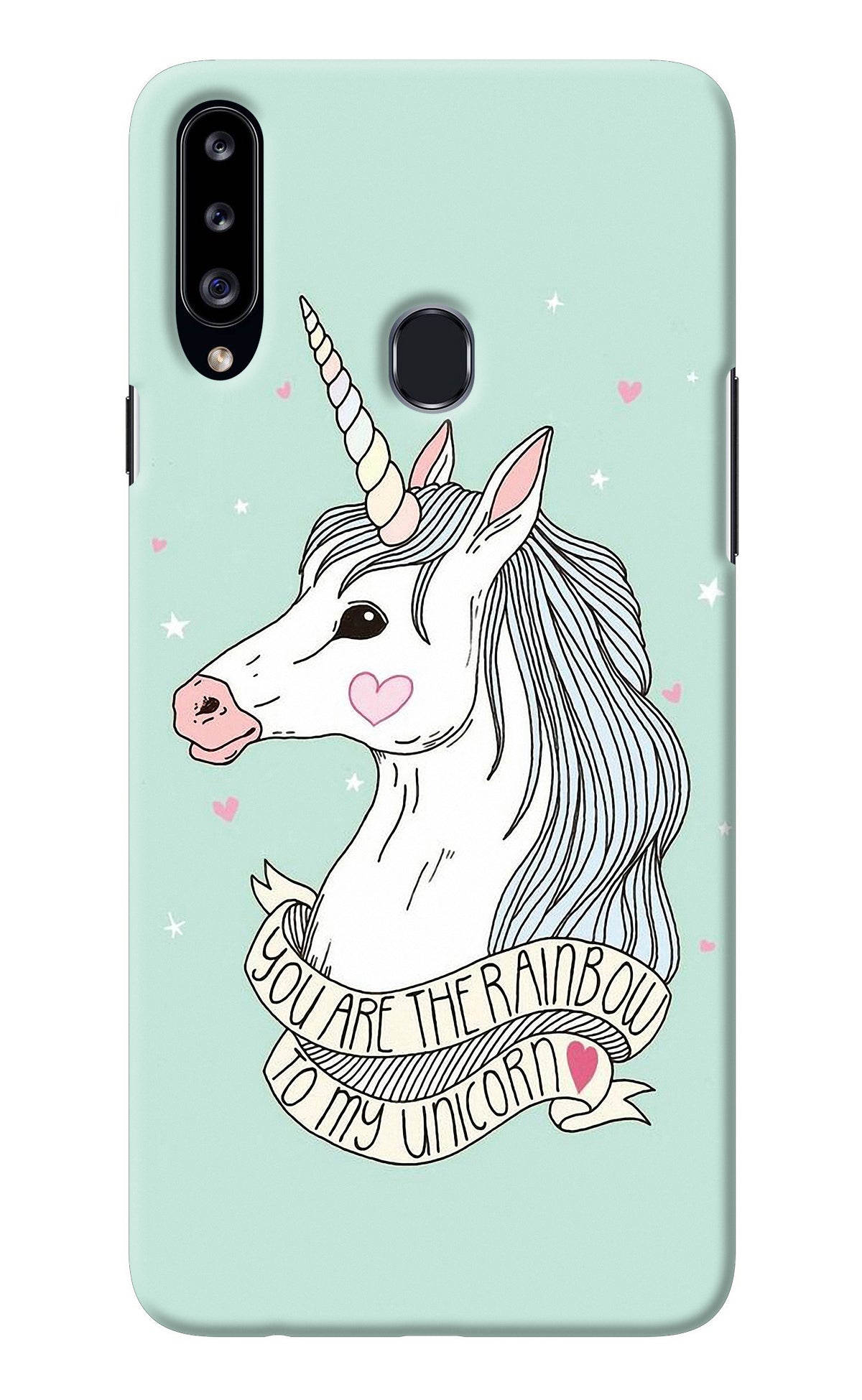 Unicorn Wallpaper Samsung A20s Back Cover