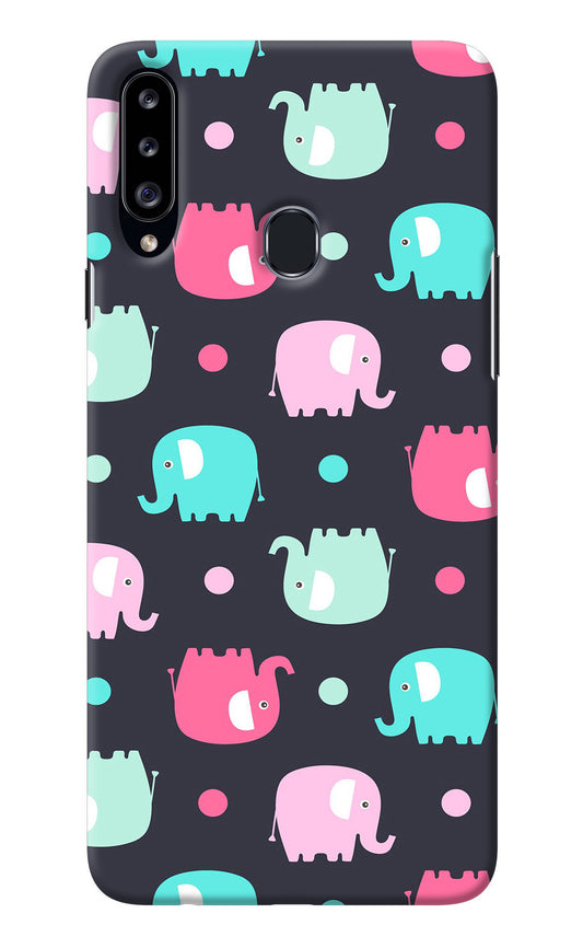 Elephants Samsung A20s Back Cover