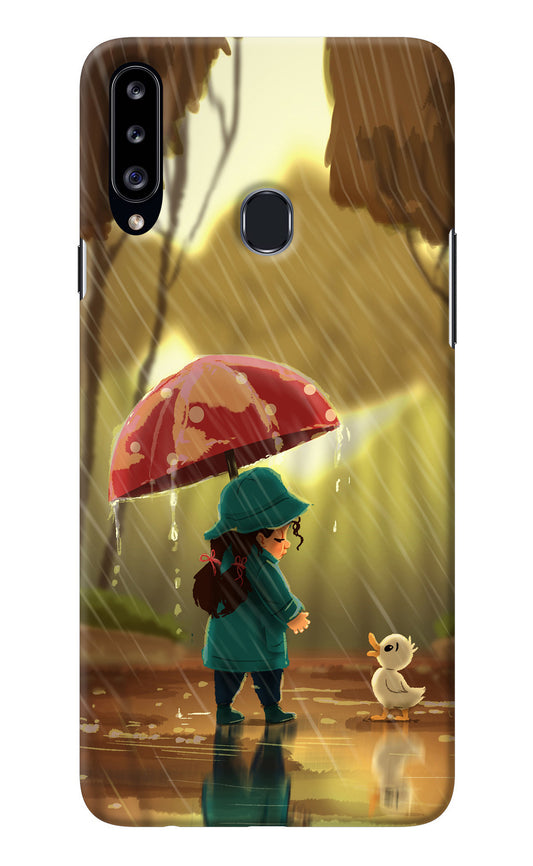 Rainy Day Samsung A20s Back Cover