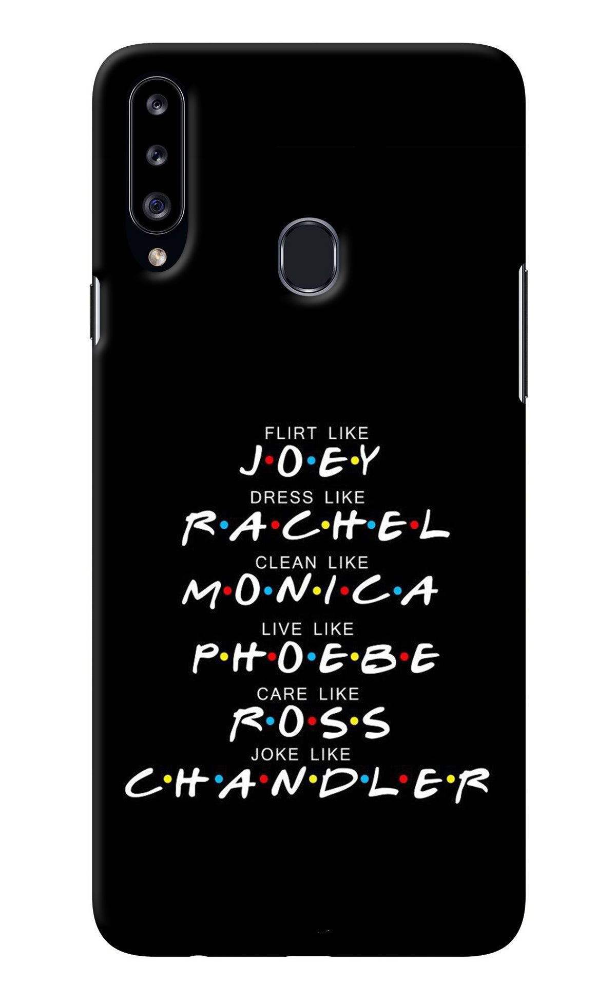 FRIENDS Character Samsung A20s Back Cover