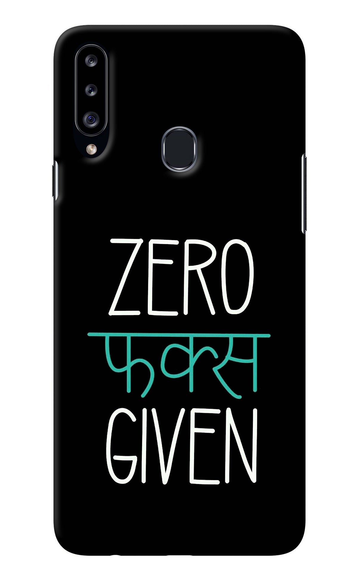 Zero Fucks Given Samsung A20s Back Cover