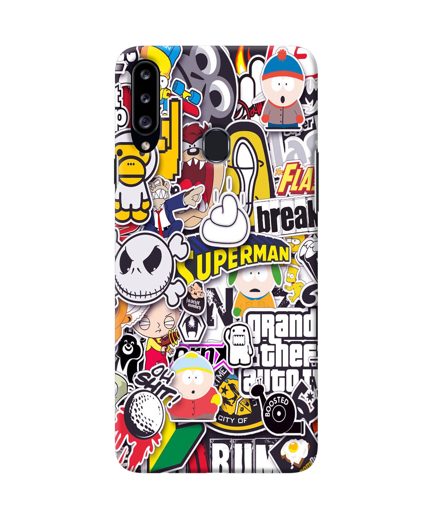 Sticker Bomb Samsung A20s Back Cover