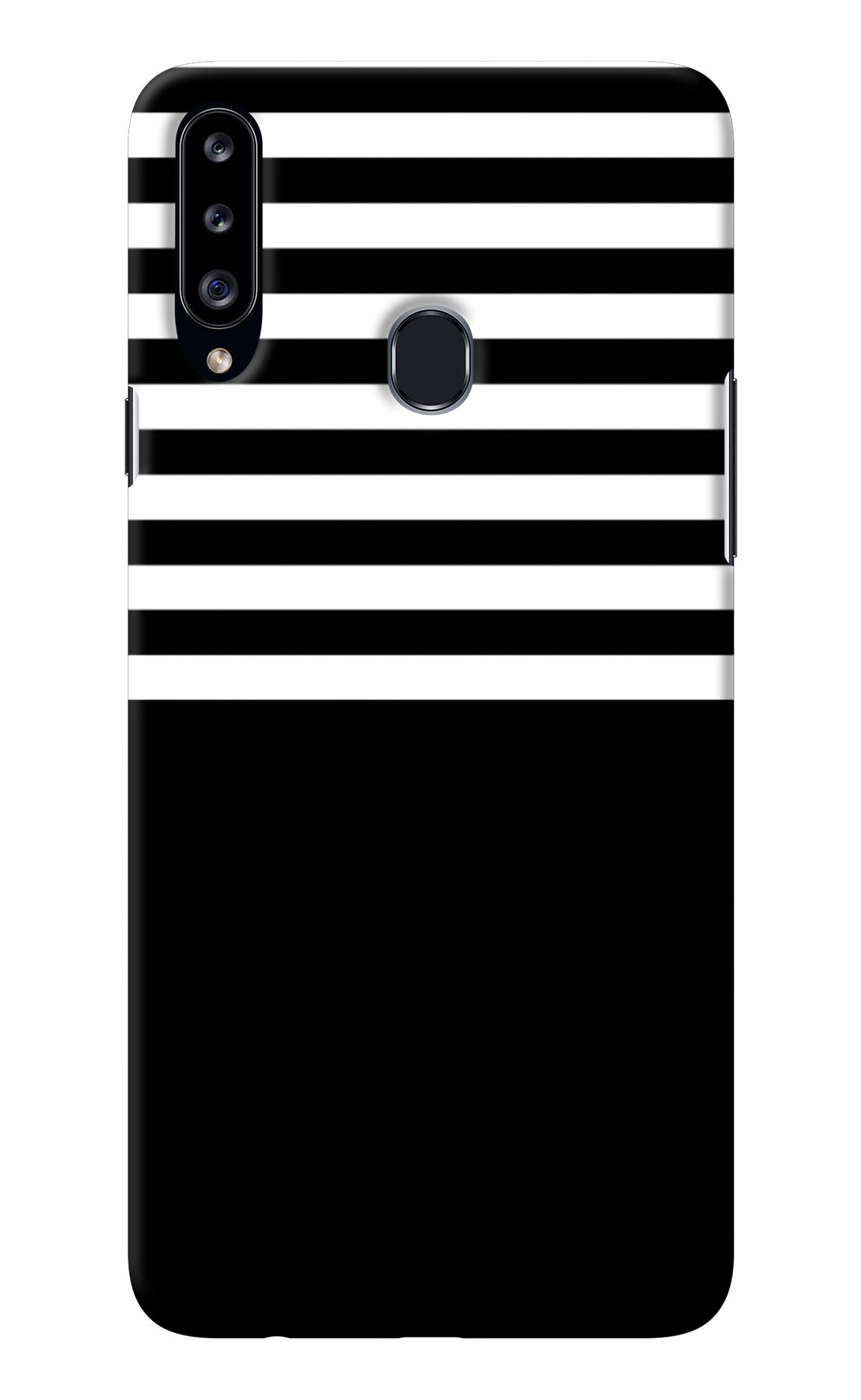 Black and White Print Samsung A20s Back Cover