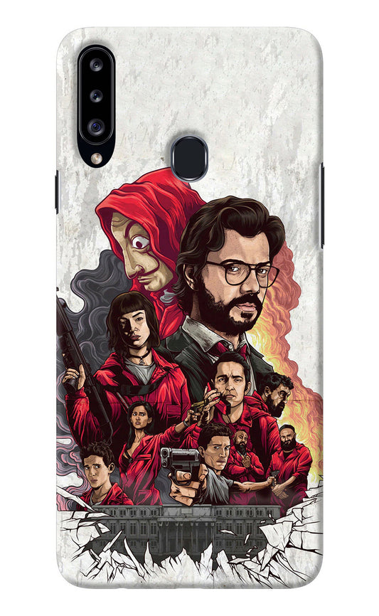 Money Heist Artwork Samsung A20s Back Cover