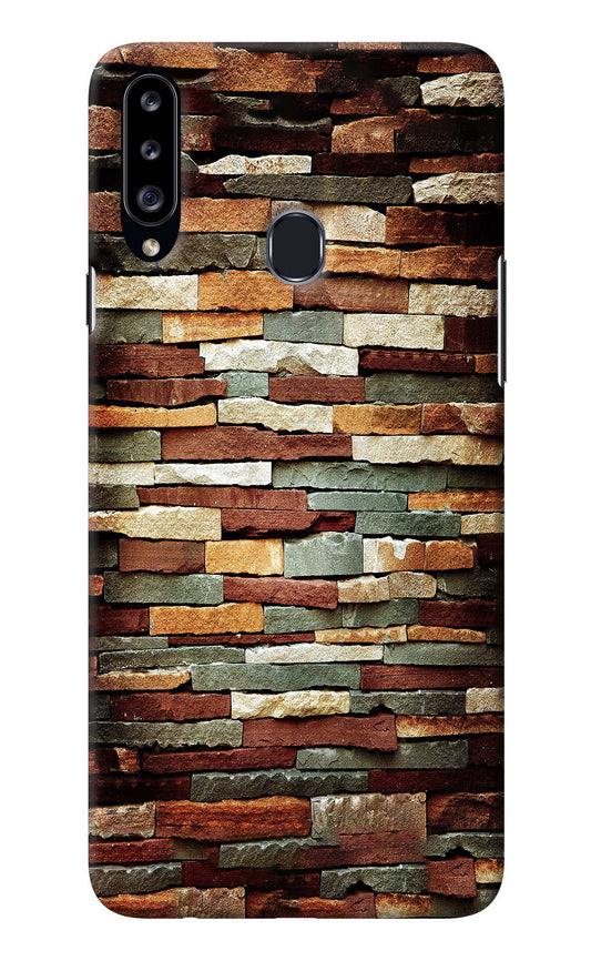 Bricks Pattern Samsung A20s Back Cover