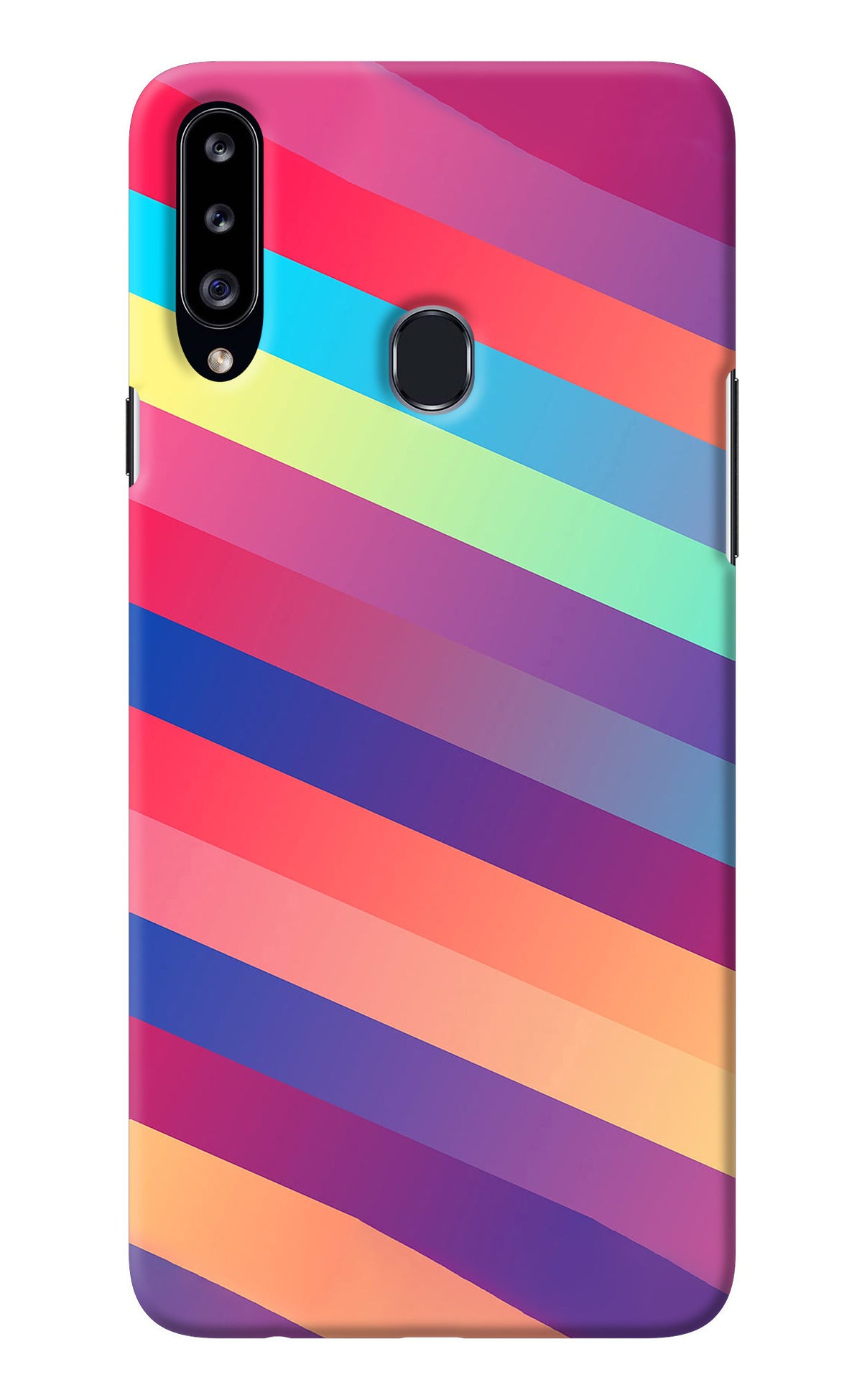 Stripes color Samsung A20s Back Cover