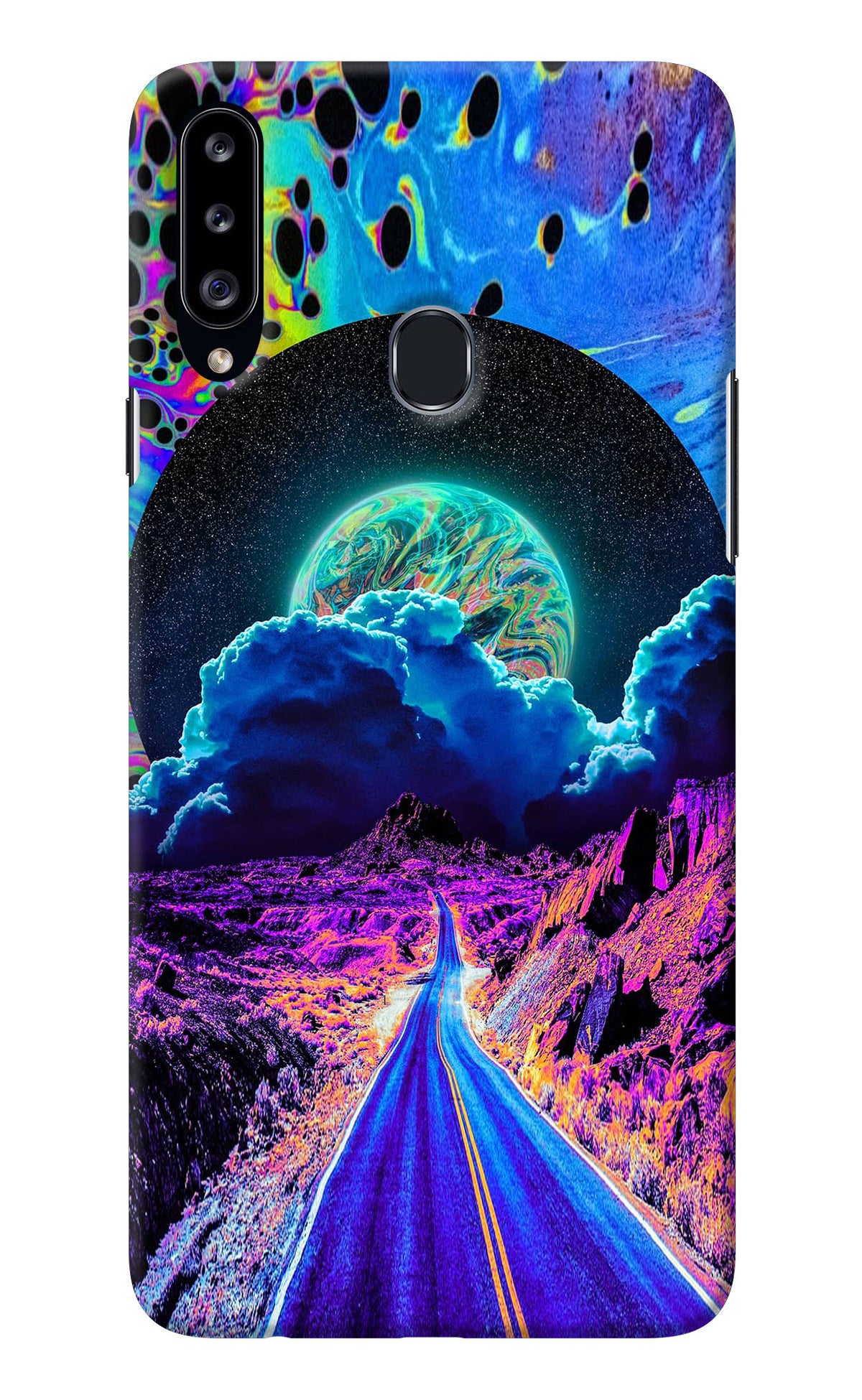 Psychedelic Painting Samsung A20s Back Cover