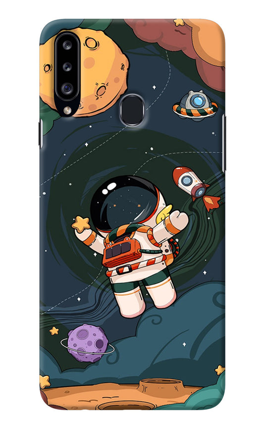 Cartoon Astronaut Samsung A20s Back Cover