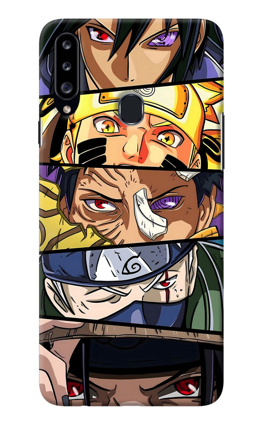Naruto Character Samsung A20s Back Cover