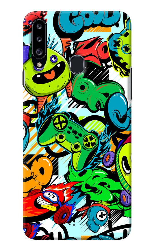 Game Doodle Samsung A20s Back Cover