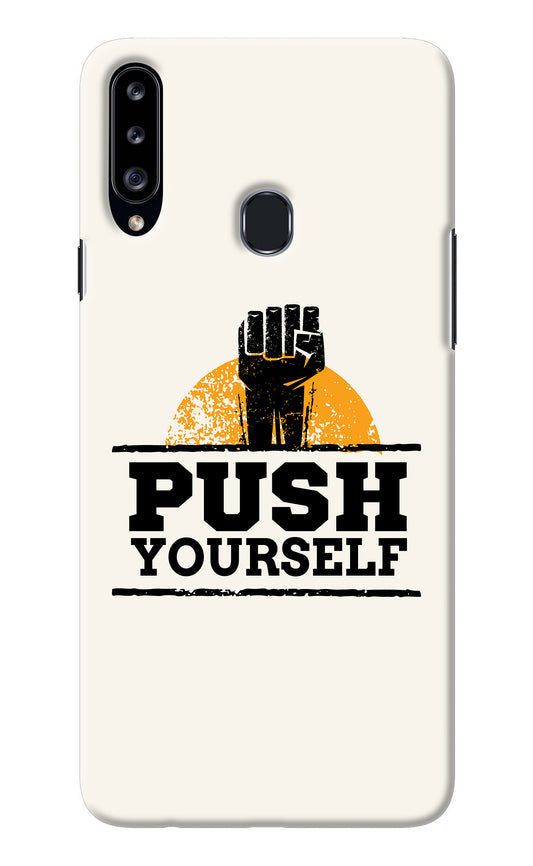 Push Yourself Samsung A20s Back Cover