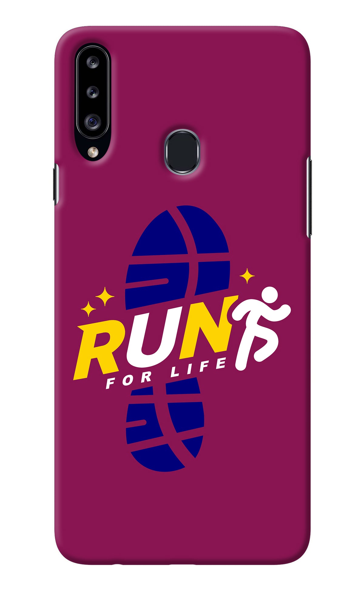 Run for Life Samsung A20s Back Cover
