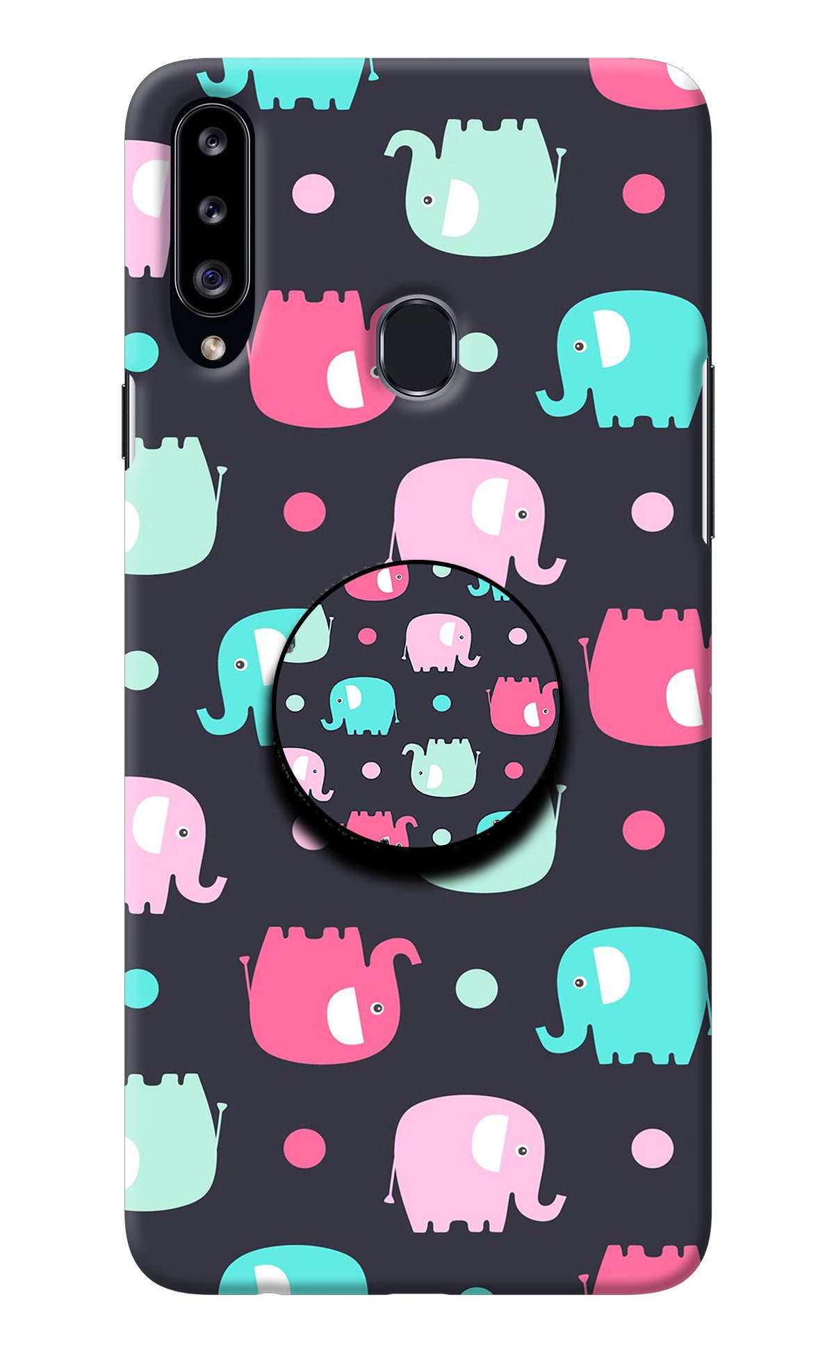 Baby Elephants Samsung A20s Pop Case