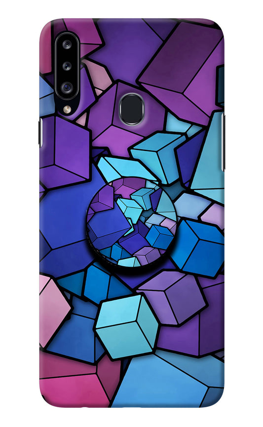 Cubic Abstract Samsung A20s Pop Case