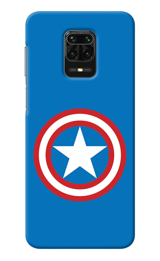 Captain America Logo Redmi Note 9 Pro/Pro Max Back Cover