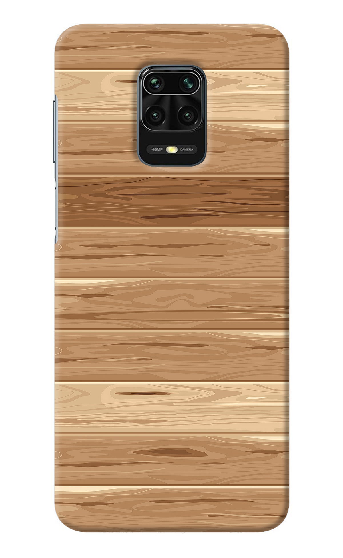 Wooden Vector Redmi Note 9 Pro/Pro Max Back Cover