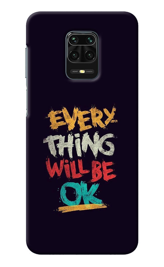 Everything Will Be Ok Redmi Note 9 Pro/Pro Max Back Cover