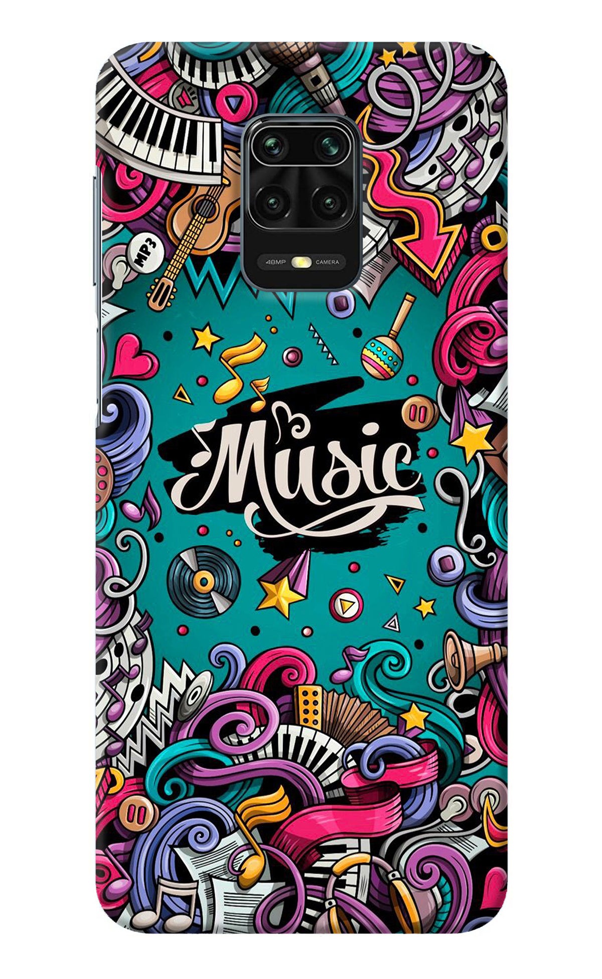 Music Graffiti Redmi Note 9 Pro/Pro Max Back Cover