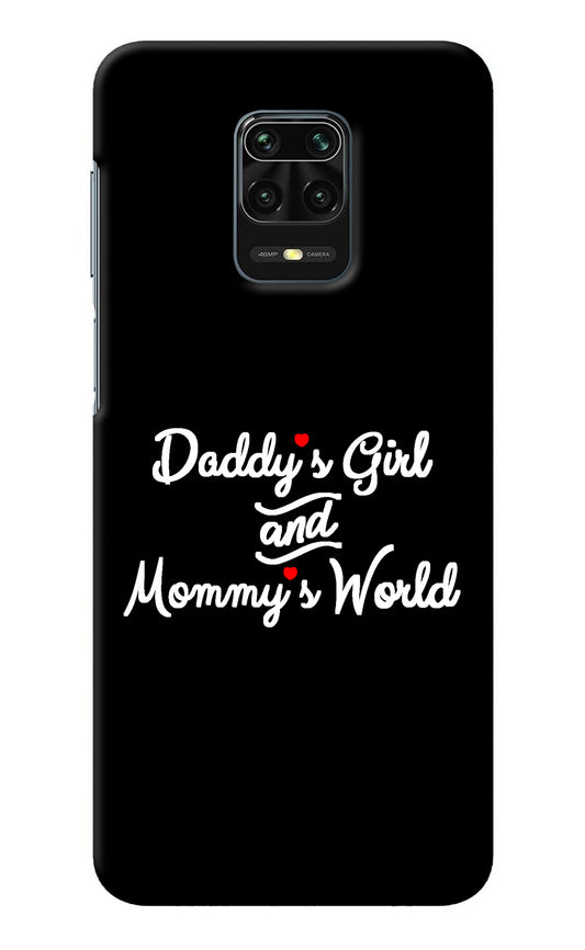 Daddy's Girl and Mommy's World Redmi Note 9 Pro/Pro Max Back Cover
