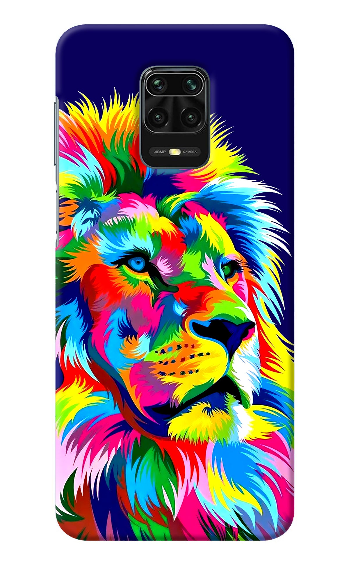 Vector Art Lion Redmi Note 9 Pro/Pro Max Back Cover