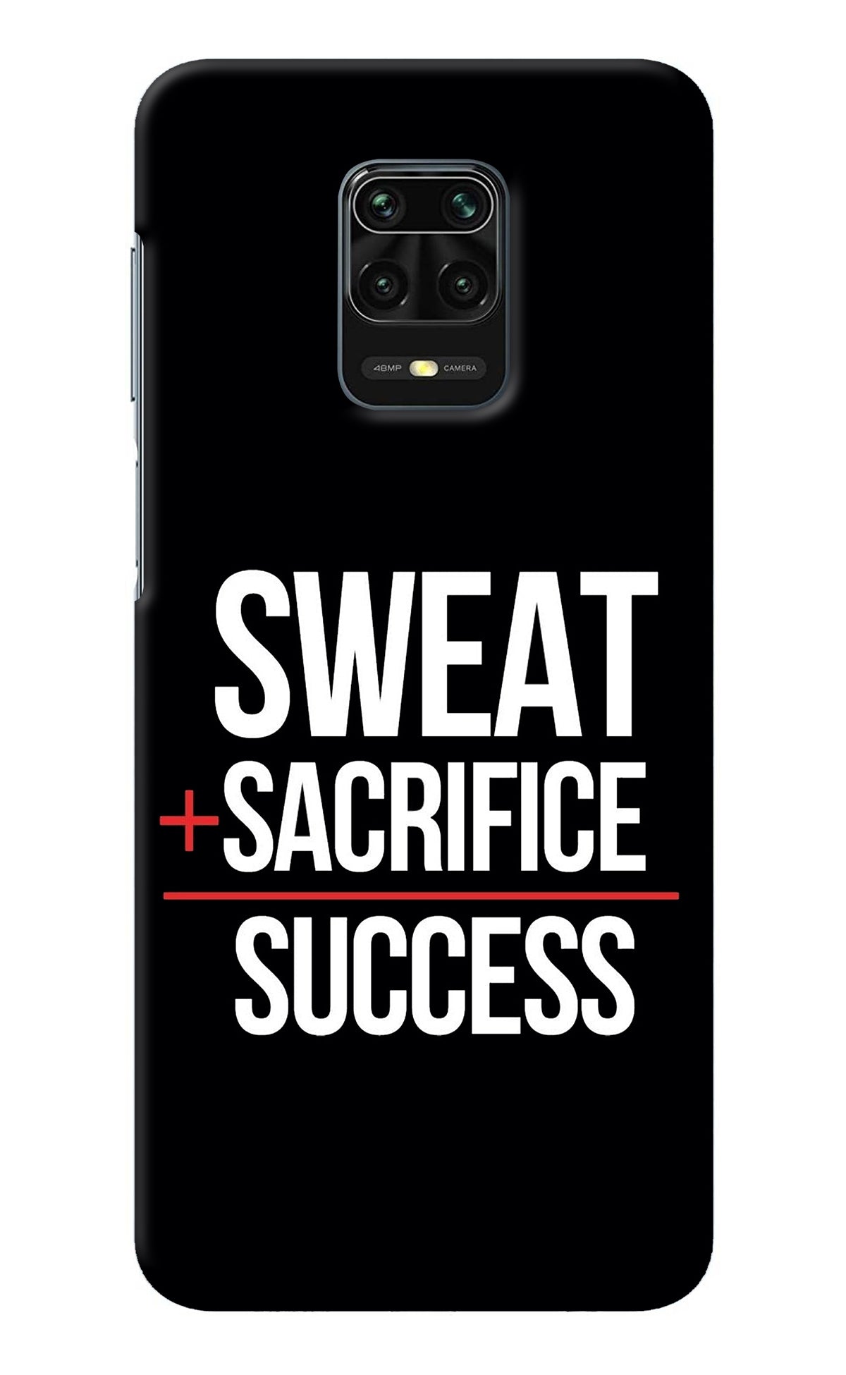 Sweat Sacrifice Success Redmi Note 9 Pro/Pro Max Back Cover